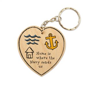 Home Is Where The Navy Sends Us – Keyring