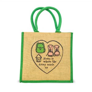 Home Is Where The Army Sends Us – Jute Bag