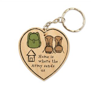 Home Is Where The Army Sends Us – Keyring